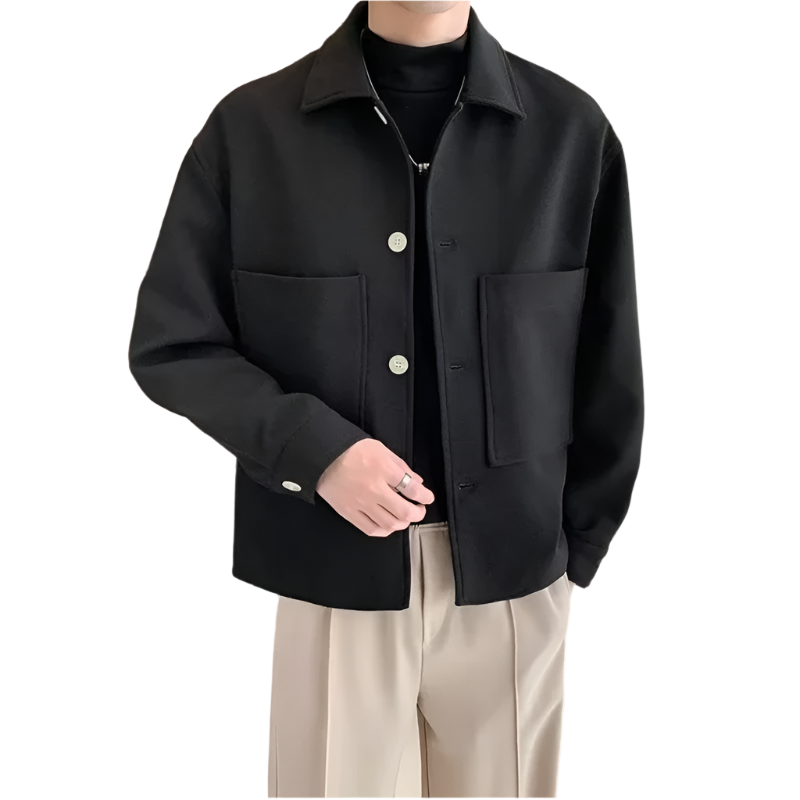 Casual Outdoor Jacket with Front Pocket