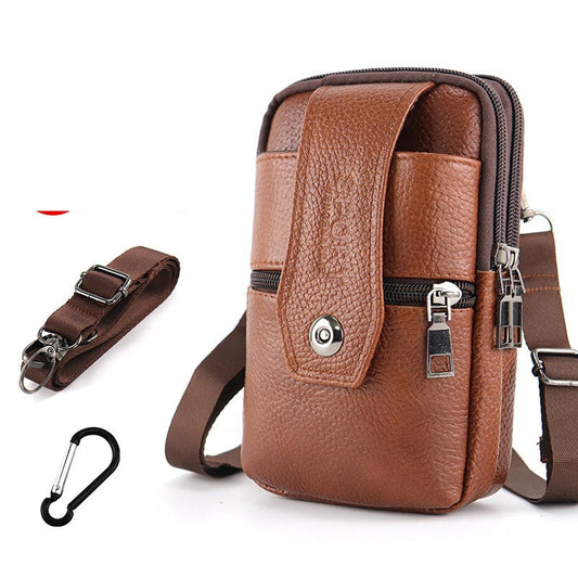 Joris | Vintage Leather Men's Crossbody Fanny Pack with Adjustable Strap