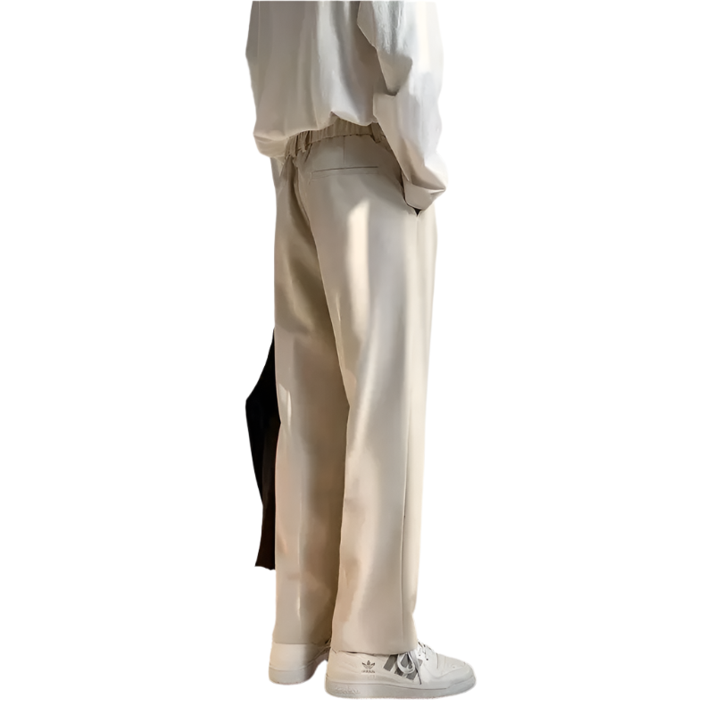 Men's Casual High Waisted Trousers