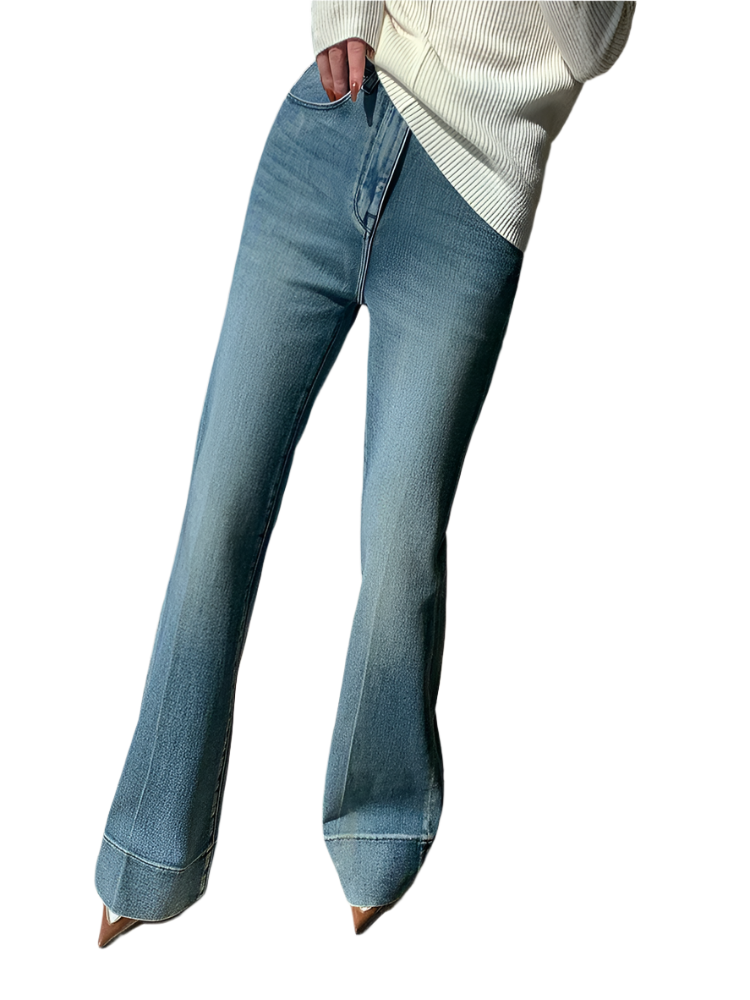 High-Waisted Flare Jeans