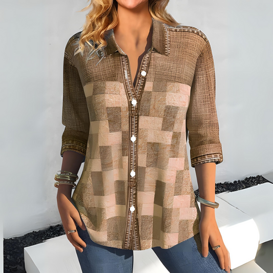 PENELOPE | Stylish Checked Women's Top