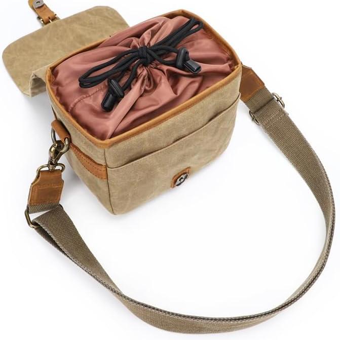 Ryder | Retro Canvas DSLR Camera Messenger Bag