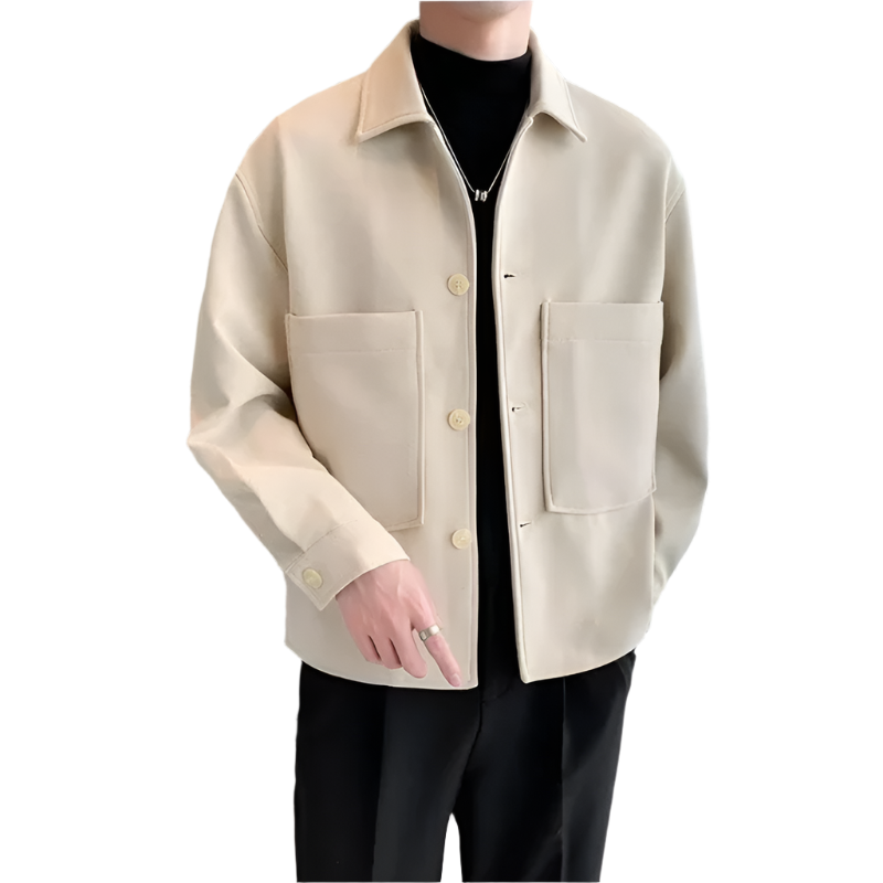 Casual Outdoor Jacket with Front Pocket