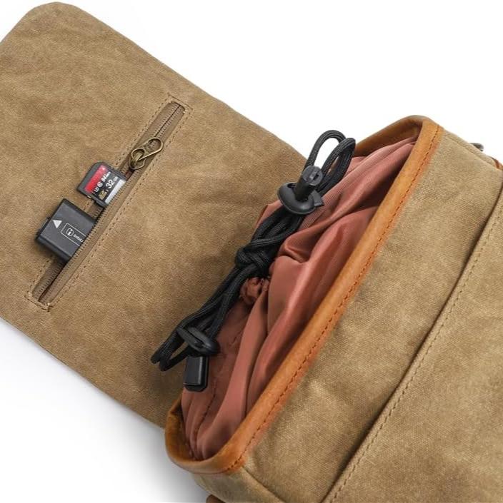 Ryder | Retro Canvas DSLR Camera Messenger Bag