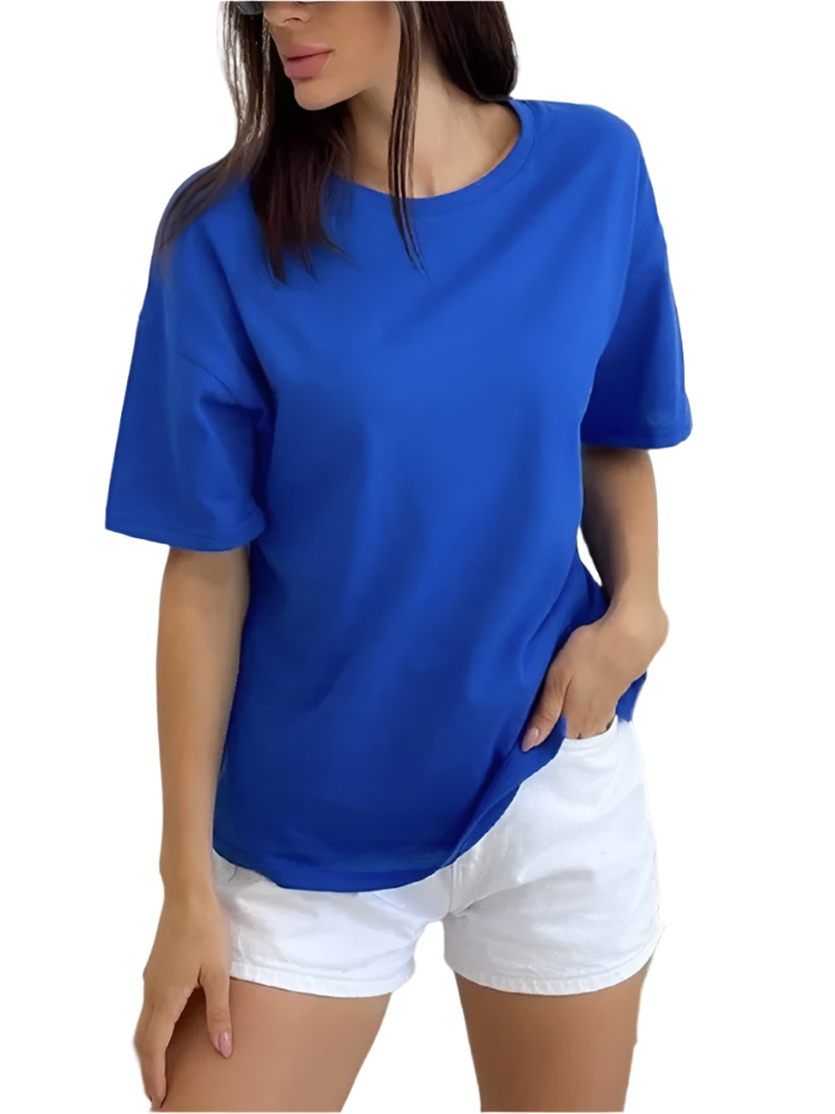 Oversized Cotton Basic T-Shirt