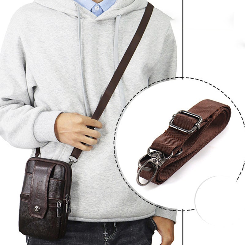 Joris | Vintage Leather Men's Crossbody Fanny Pack with Adjustable Strap