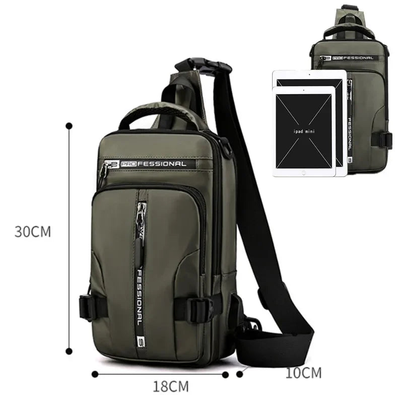 The Ultimate Men's Waterproof Anti-Theft Crossbody Sling Bag